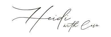 Signed Heidi with love
